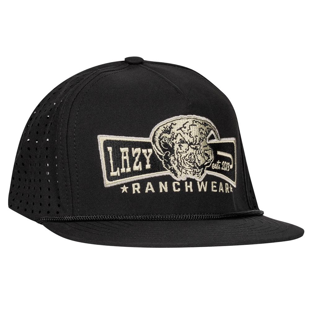 Lazy J Ranch Black Diamond Banner Performance Rope Trucker Hat-