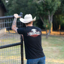 Lazy J Ranch Black Domino Short Sleeve T-Shirt - Black-