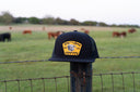 Lazy J Ranch Black Gold Hot Shot Classic Five Panel Trucker Hat-