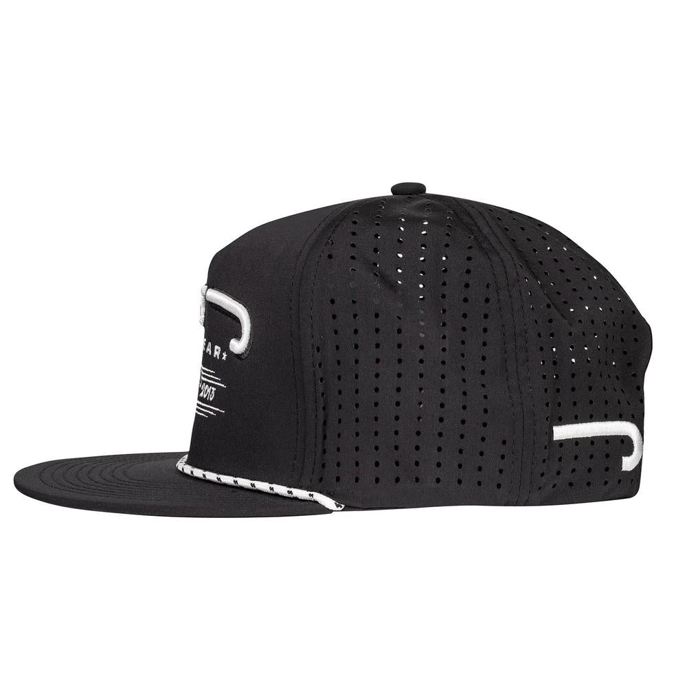 
                  
                    Lazy J Ranch Black Hereford Bull Western Performance Rope Trucker Hat-Lazy J Ranch Wear
                  
                