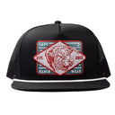 Lazy J Ranch Black Iron Horn Classic Rope Trucker Hat-
