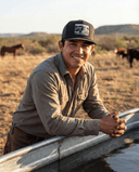 Lazy J Ranch Black Legado Classic Five Panel Trucker Hat-