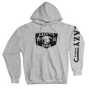 Lazy J Ranch Black Ranch Logo Pullover Hoodie - Ash Grey-