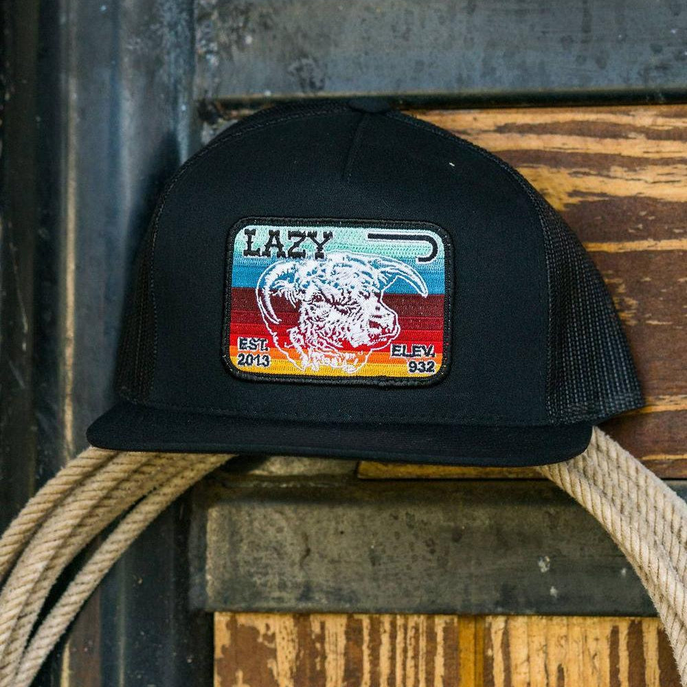 
                  
                    Lazy J Ranch Black Serape Elevation Classic Five Panel Trucker Hat-Lazy J Ranch Wear
                  
                