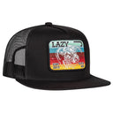 Lazy J Ranch Black Serape Elevation Classic Five Panel Trucker Hat-