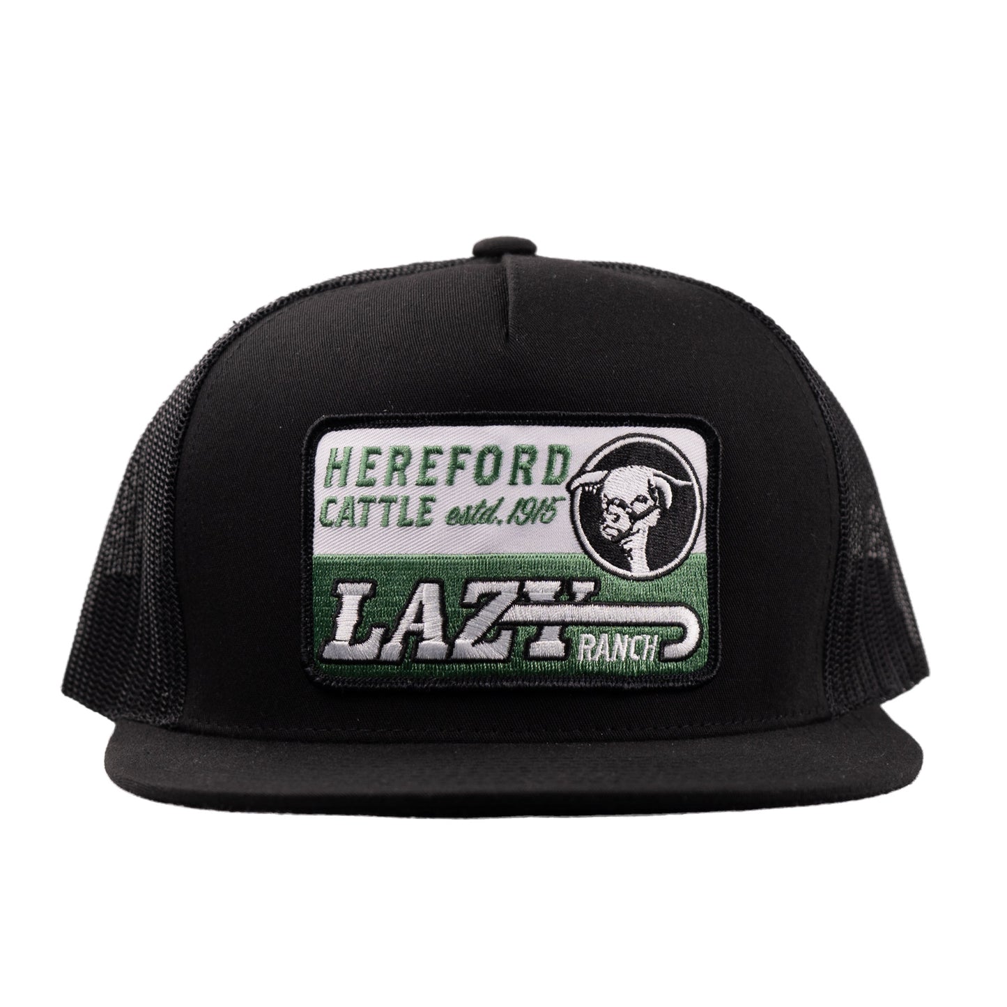 Lazy J Ranch Black Shafter Classic Five Panel Trucker Hat-Lazy J Ranch Wear