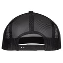 Lazy J Ranch Black Skull & Flowers Classic Five Panel Trucker Hat-