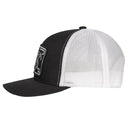 Lazy J Ranch Black & White Black Elevation Mid Profile Trucker Hat-
