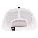 Lazy J Ranch Black & White Bull Trap Classic Five Panel Trucker Hat-