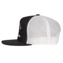 Lazy J Ranch Black & White Embroidered Show Time Classic Five Panel Trucker Hat-