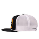 Lazy J Ranch Black & White Feed Wagon Classic Rope Trucker Hat-