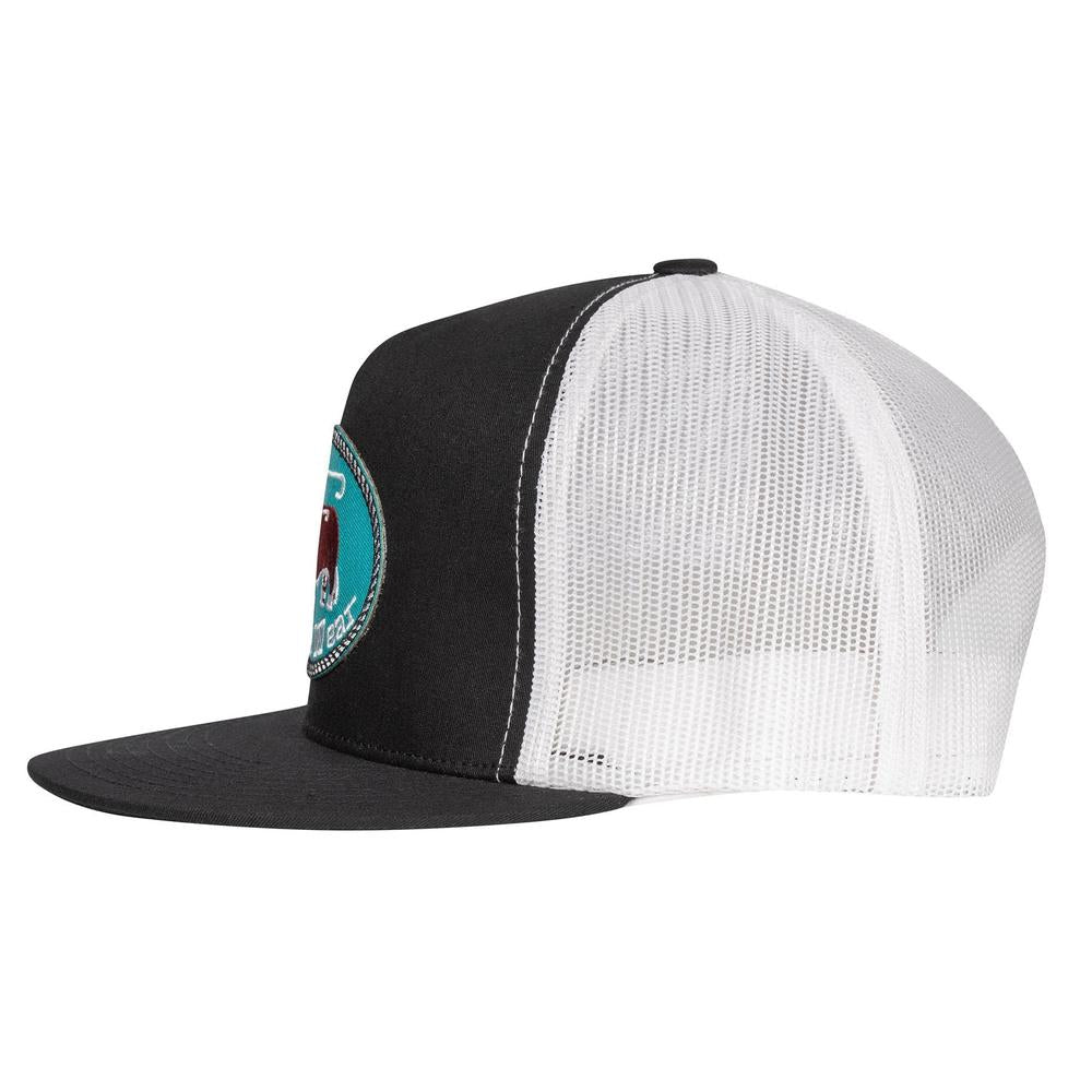 
                  
                    Lazy J Ranch Black & White Original Buckle Classic Five Panel Trucker Hat-Lazy J Ranch Wear
                  
                
