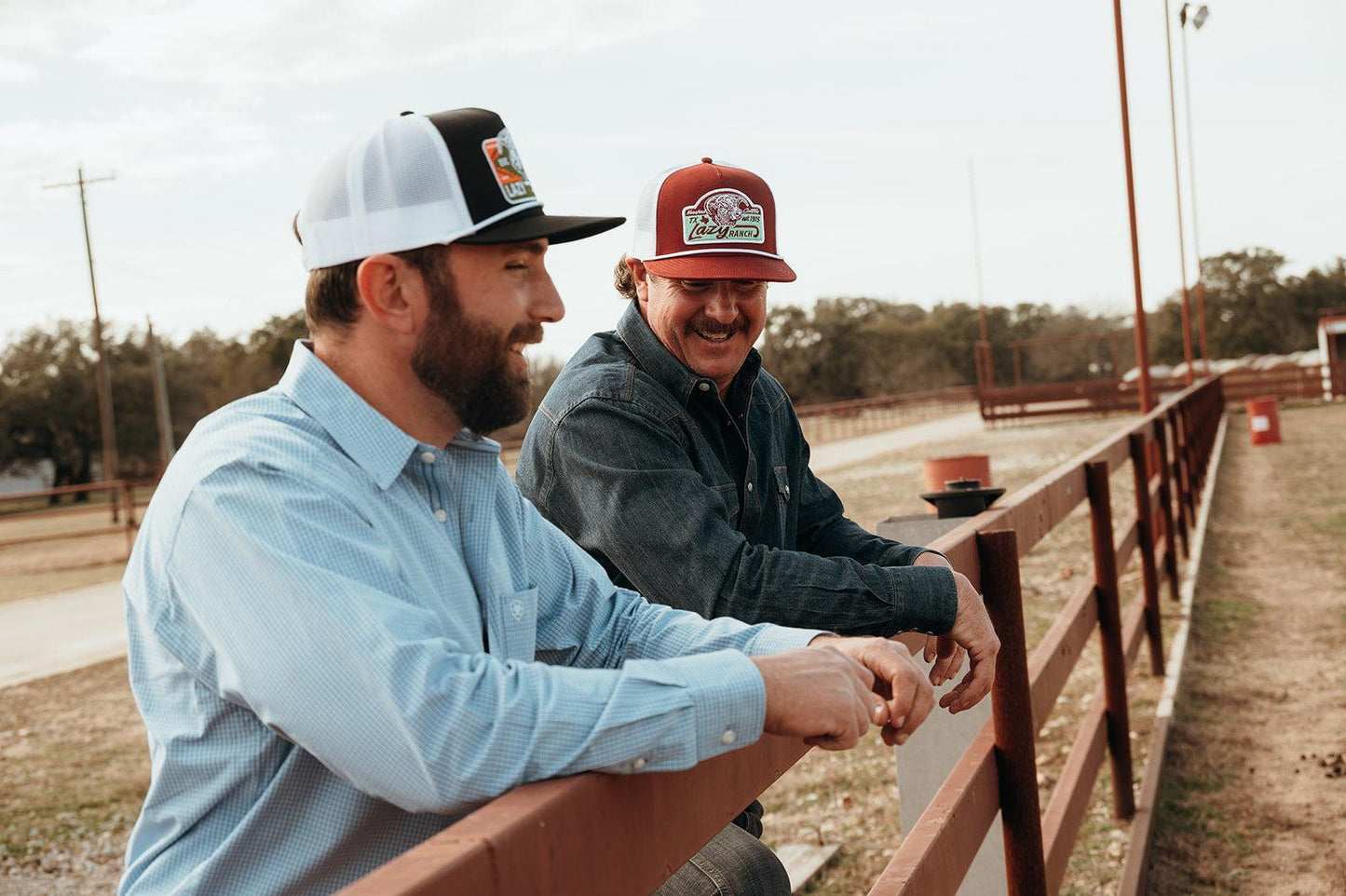 Lazy J Ranch Black & White Presidio Classic Rope Trucker Hat-