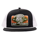 Lazy J Ranch Black & White Presidio Classic Rope Trucker Hat-