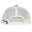 Lazy J Ranch Black & White Red Ranch Classic Five Panel Trucker Hat-