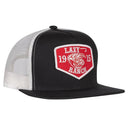 Lazy J Ranch Black & White Red Ranch Classic Five Panel Trucker Hat-