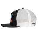 Lazy J Ranch Black & White Serape Elevation Classic Five Panel Trucker Hat-