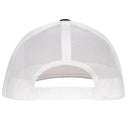 Lazy J Ranch Black & White Serape Elevation Mid Profile Trucker Hat-