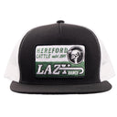Lazy J Ranch Black & White Shafter Classic Five Panel Trucker Hat-