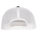 Lazy J Ranch Black & White Skull & Flowers Classic Five Panel Trucker Hat-