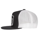 Lazy J Ranch Black & White Sunset Retro Classic Five Panel Trucker Hat-