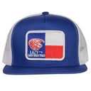 Lazy J Ranch Blue & White Texas Elevation Classic Five Panel Trucker Hat-