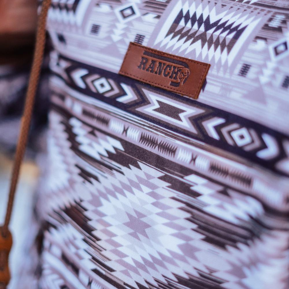 
                  
                    Lazy J Ranch Aztec Print Long Sleeve Hoodie - Brown-Lazy J Ranch Wear
                  
                