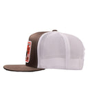 Lazy J Ranch Brown & White Big Red Classic Five Panel Trucker Hat-
