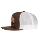 Lazy J Ranch Brown & White Desert Show Time Classic Five Panel Trucker Hat-