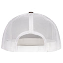 Lazy J Ranch Brown & White Desert Show Time Classic Five Panel Trucker Hat-