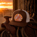 Lazy J Ranch Brown & White Rusty Arrowhead Classic Five Panel Trucker Hat-