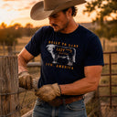 Lazy J Ranch Built To Last Short Sleeve T-Shirt - Navy-