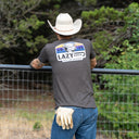 Lazy J Ranch Bull Wagon Short Sleeve T-Shirt - Charcoal-