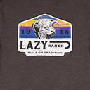 Lazy J Ranch Bull Wagon Short Sleeve T-Shirt - Charcoal-