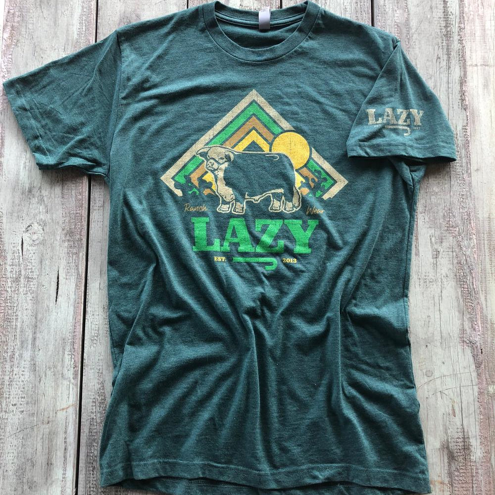 
                  
                    Lazy J Ranch Cactus Sunrise Short Sleeve T-Shirt - Green-Lazy J Ranch Wear
                  
                