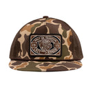 Lazy J Ranch Camo & Brown Drive Line Classic Rope Trucker Hat-