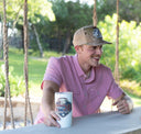 Lazy J Ranch Camo Olive Arrowhead Classic Five Panel Trucker Hat-