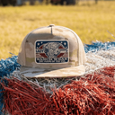Lazy J Ranch Camo & Tan Freedom Classic Five Panel Trucker Hat-
