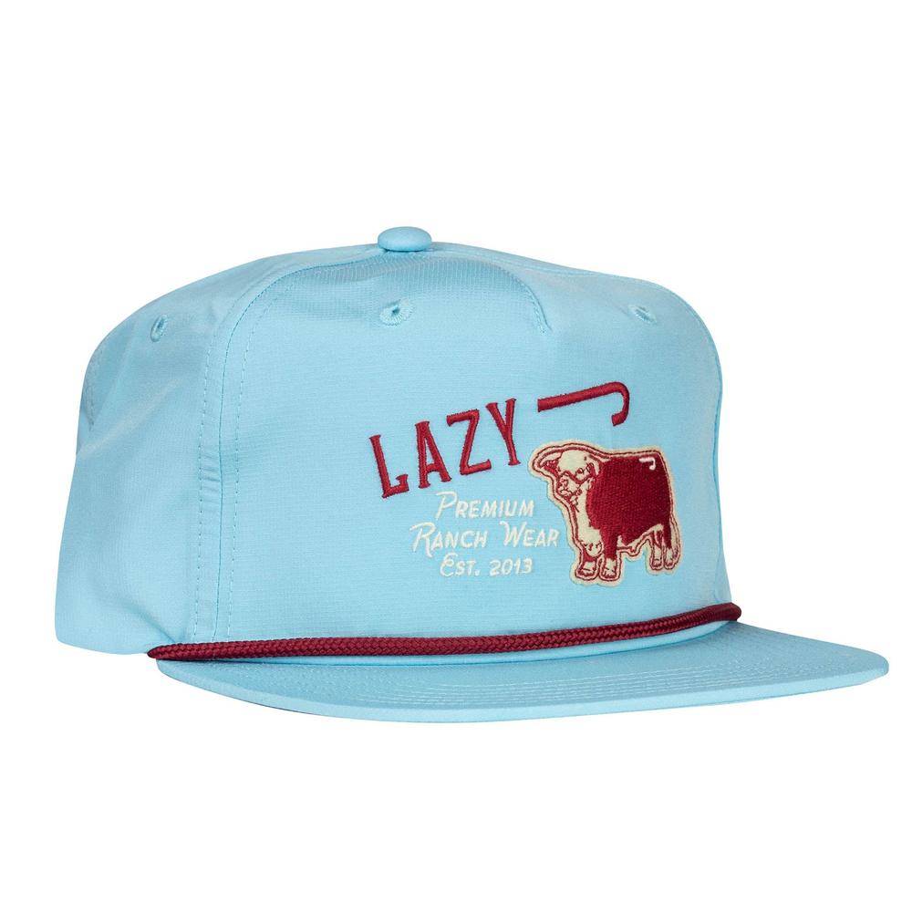 Lazy J Ranch Carolina Blue Premium Ranch Classic Rope Trucker Hat-Lazy J Ranch Wear