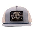 Lazy J Ranch Chambray & Tan Aztec Tribal Classic Rope Trucker Hat-