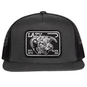Lazy J Ranch Charcoal Grey Black Elevation Hereford Classic Five Panel Trucker Hat-