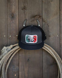 Lazy J Ranch Charcoal Grey Mexico Elevation Classic Five Panel Trucker Hat-