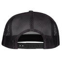 Lazy J Ranch Charcoal Grey Red America's Best Brand Classic Five Panel Trucker Hat-
