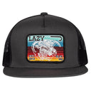 Lazy J Ranch Charcoal Grey Serape Elevation Classic Five Panel Trucker Hat-