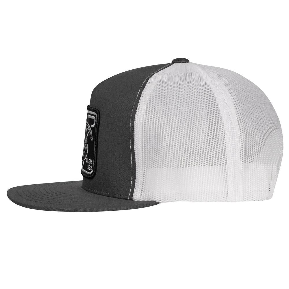 
                  
                    Lazy J Ranch Charcoal Grey & White Black Elevation Classic Five Panel Trucker Hat-Lazy J Ranch Wear
                  
                