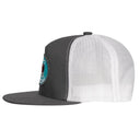 Lazy J Ranch Charcoal Grey & White Original Buckle Classic Five Panel Trucker Hat-