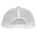 Lazy J Ranch Charcoal Grey & White Red America's Best Brand Classic Five Panel Trucker Hat-