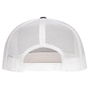 Lazy J Ranch Charcoal Grey & White Texas Flag Bull Classic Five Panel Trucker Hat-