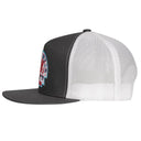 Lazy J Ranch Charcoal Grey & White Turquoise Arrowhead Classic Five Panel Trucker Hat-