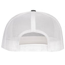Lazy J Ranch Charcoal Grey & White Turquoise Arrowhead Classic Five Panel Trucker Hat-